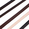 GORGECRAFT 5.5 Yard Black Flat Genuine Leather Strips 5.5 mm