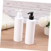 WOONEKY 5pcs Travel Pump Bottles Refillable Plastic Emulsion Containers for