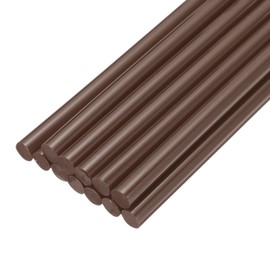 uxcell Mini Hot Glue Sticks for Glue Gun 11mm x 200mm Brown 12pcs