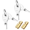 Batheidon 2 x 50mm Steel Coupler Locks Compatible with Earth,