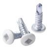 RV Screws White Pan Head Screw 8 X 5/8" Square