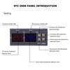 Digital Temperature Controller with Adjustable Heating Cooling Thermostat and Sensor