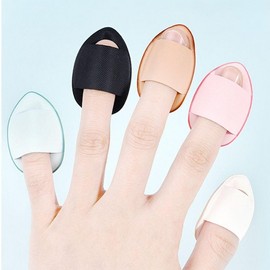 5-Piece Mini Air Cushion Finger Puffs for Makeup Dation Blue 5P 3ea