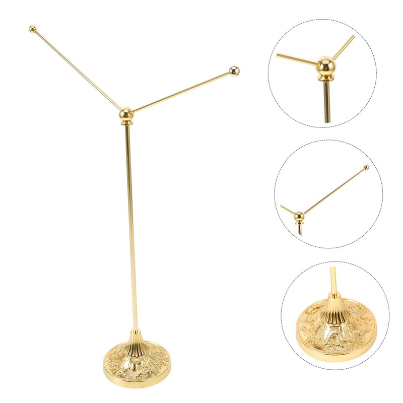 Outanaya Metal V Shaped Table Flag Holder with Stable Base