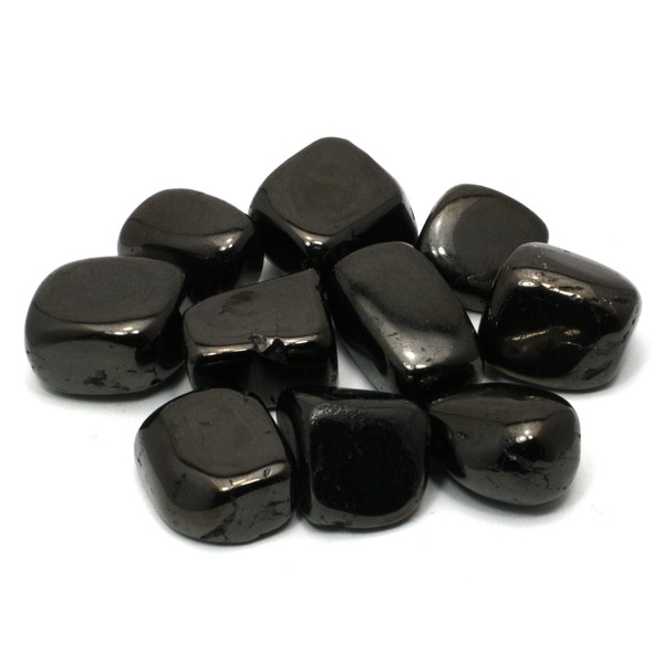 CrystalAge Jet Tumble Stone (20-25mm) - Pack of 5
