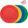 Procos - Plastic Plate Set, 4 Pieces, Reusable, Party Tableware