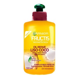 Crema para Peinar Garnier Fructis Oil Repair Liso Coco Cabello Seco 300ml