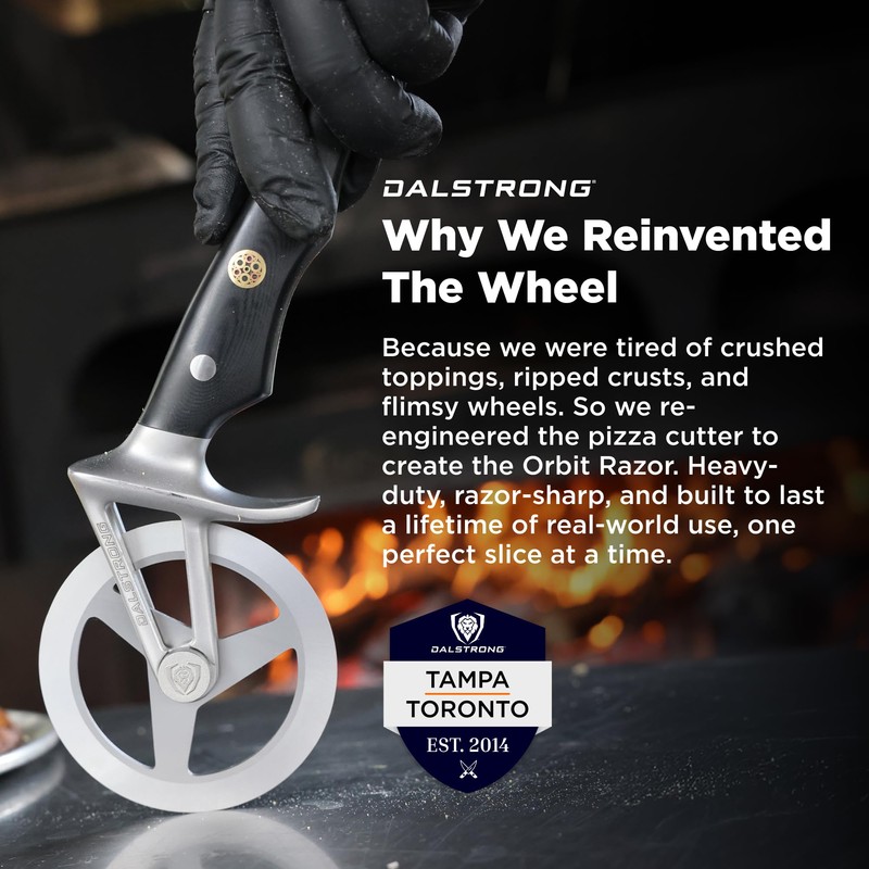 Dalstrong Pizza Wheel Cutter - The Orbit Razor Unique Pizza