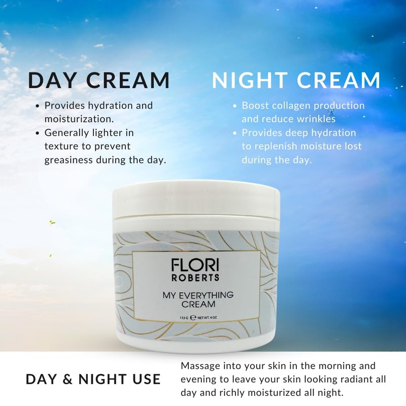 Flori Roberts My Everything Crème, Moisturizer for Face, Eyes and