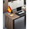 Spain Miniature Desk Flag Set,8x5 Inch Spanish Small Flag With