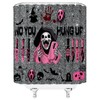 Halloween Shower Curtain Scary Face Funny Ghost Gothic Spooky Party