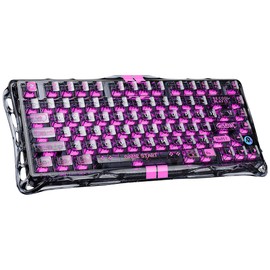 GravaStar Mercury V75 Lite Hall Effect Magnetic Gaming Keyboard – 8KHz Rapid Trigger Wired 75% Keyboard, Adjustable Actuation, Hot-Swappable Switches, Transparent RGB for PC/Mac
