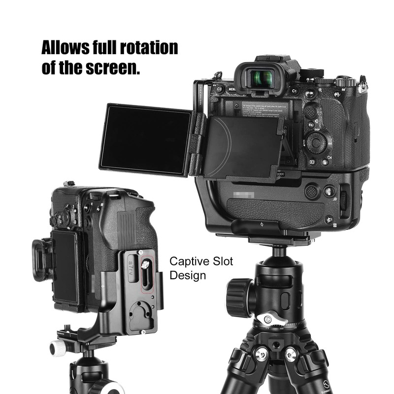 SUNWAYFOTO PSL-a7rvg L Bracket for Sony a7rv/a7riv with Vattery Grip