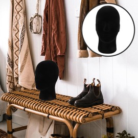 OHPHCALL Mannequin Hat Stand Display Desktop Hat Stand Mannequin Cap Holder Wig Stand Hat Display Holder Headwear Showcase Tabletop Cap Rack