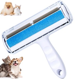 HEEYoo Tierhaarentferner Fusselrolle, Fusselroller für Hundehaare und Katzenhaare Haustier Hundebürste Katzenbürste Wiederverwendbar für Sofa, Bett, Teppich, Kleider