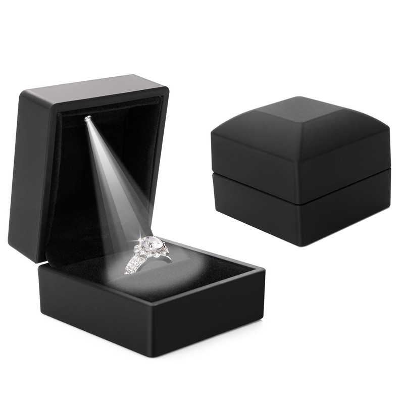 Proposal LED Ring Case, Ring Case, Jewelry Storage, Anniversary Gift