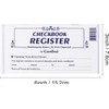 20 Pack Checkbook Register, Check Registers for Personal, Blank Ledger
