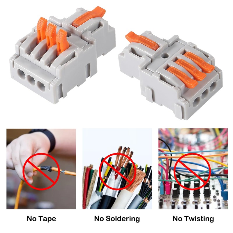 AITRIP 10PCS Lever Wire Connectors，Lever Wire Connectors, Quick Wiring Cable
