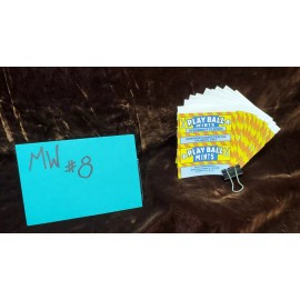 BASEBALL SPEARMINT REPO MINT WRAPPERS ANTIQUE SLOT MACHINE MW#8 BASEBALL SPEARMINT 10 PACK #8