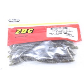 Zoom Bait Finesse Worm Bait-Pack of 20 (Green Pumpkin Magic, 4.75-Inch), One Size (004-284)