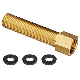 ZLYY 1/2" IPS Faucet Extension Adapter Kits, Brass Extension Nut Fittings, Single Hole Faucet Extension Mounting Pipe