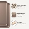 HAPPIELS 15x10 inches Non Toxic Non Stick Baking Sheet Set