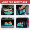 TRUNKCRATEPRO Teal Car Accessories Trunk Organizer Premium Multi Movable Compartments