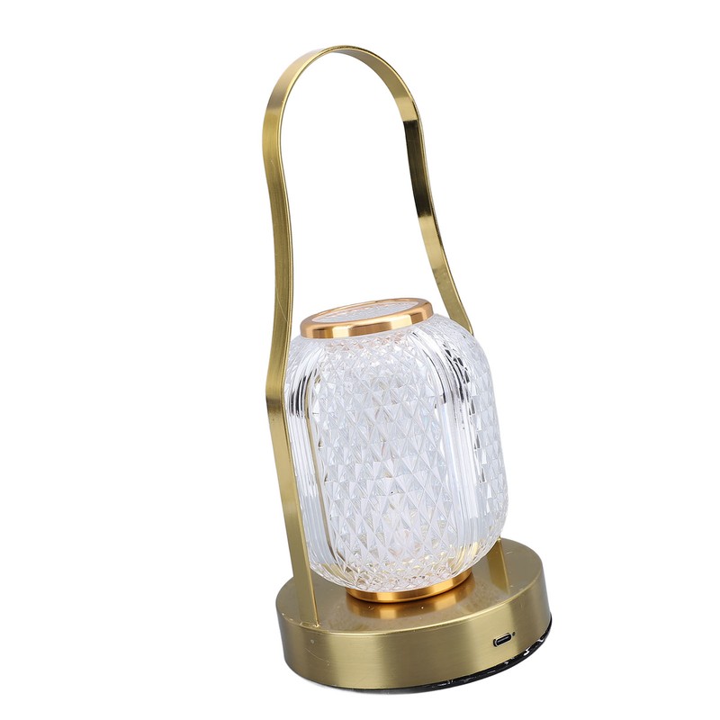 Cordless Rechargeable Lantern LED Table Lamp 3600mAh Battery Operated Stepless