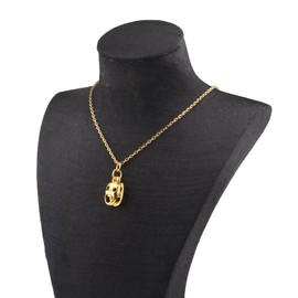 UJIMS Theater Gifts Actor Necklace with Comedy Tragedy Masks Charm Drama Teacher Inspirational Gift (GOLDMasksNecklace)