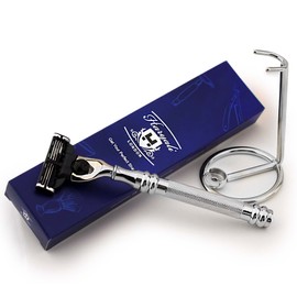 Stainless Steel Gillette Mach3 Compatible Stand for Razors and Razors - Premium Selection for the Shaving Gentleman - Perfect for Wet Shaving - Ideal as a Gift