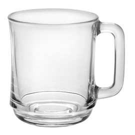 Duralex - Lys Stackable Clear Mug 310 ml (10 7/8 oz) Set Of 6