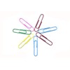 Alevar 100 Coloured Paper Clips Box Laminated Steel 50mm No.5