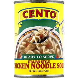 Cento Italian Style Chicken Noodle Soup, 15 Ounce Cans (Pack of 12)