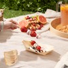 Wood Boat Plates,50 Pcs Bamboo Plates Wood Boat Plates Bamboo