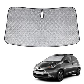 Sun Protection Front Screen Compatible with Toyota Aygo X 2022-2025, Car Windscreen Sun Protection Indoor, Foldable Parasol UV Reflective Dust Protection Sun Protection Sun Protection