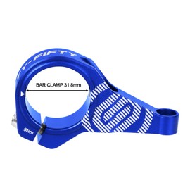 FIFTY-FIFTY Direct Mount Mountain Bike Stem, Fit for 31.8mm Handlebar Clamp, MTB Stem for All Mountain, Downhill, Enduro, Freeride (Blue, 45mm)