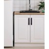 RVPEKUPE 2 Pack Self Adhesive Cabinet Handles Matte Black No