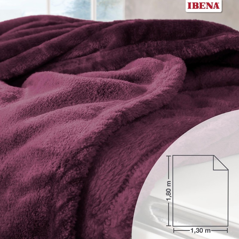 Ibena Olbia Cuddly Blanket 130 x 180 cm – Fluffy,