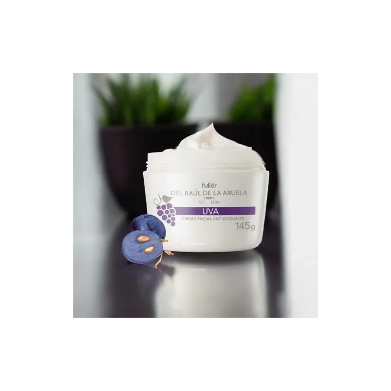 2 Crema Facial Antioxidante Uva 145gr Baul Abuela Fuller