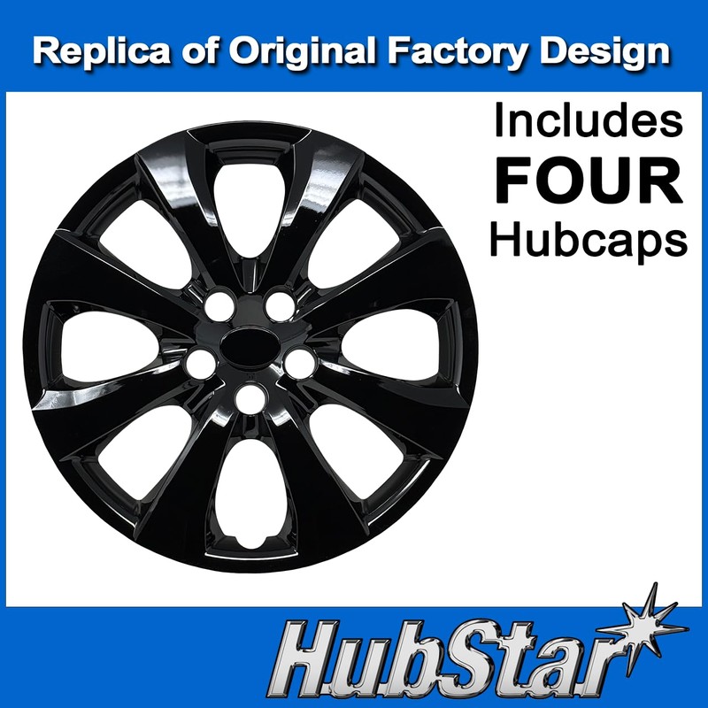 HubStar Hubcap Replacement for Toyota Corolla 2020-2025, 16-inch Replica Wheel