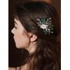 Denifery Bride Wedding Hair Pin Silver Crystal Bridal Hair Piece