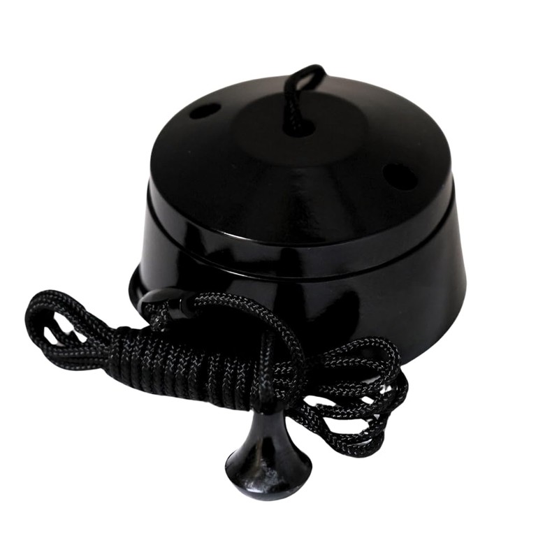SHPELEC® Deep Black 10A 2-Way Pull Cord Switch - Stylish
