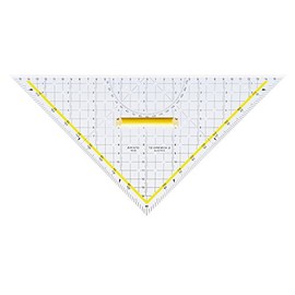 gEOtec tZ Zeichendreieck Technisches Zeichenwinkel aus Plexiglas®® 325 mm (transparent)