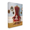 Stupell Industries Princess Rabbit Royal Heir Red Throne Funny Animal,