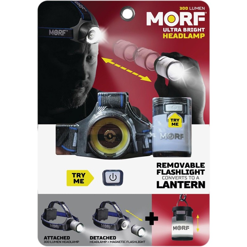 Police Security 98581 Lantern 3-in-1 LED Headlamp