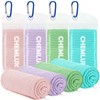 CHEMLUK 4 Packs Cooling Towels: Instant Cool Towel for Neck