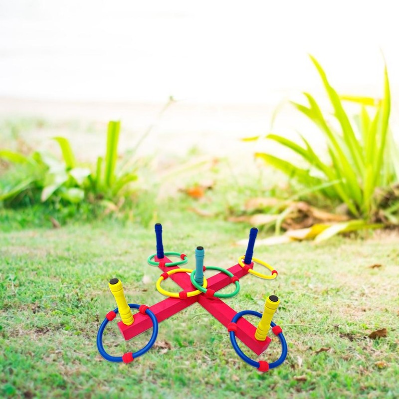Ring Toss Yard Game Set Outdoor Indoor Ring Toss Game