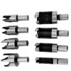 ENET New 8PCS Carbon Steel Wood Plug Hole Cutter Drill