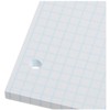 Pacon Filler Paper, White, 3-Hole Punched, 1/4" Grid Ruled 8"
