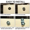 inBovoga 6 Pack Cabinet Locks with Key, 1-1/8" Cam Lock,